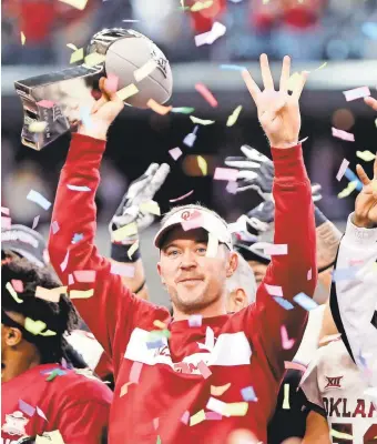  ?? KEVIN JAIRAJ/USA TODAY ?? Lincoln Riley has led Oklahoma to the playoffs back-to-back.