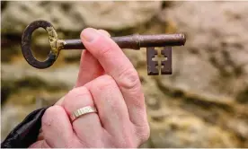  ??  ?? English Heritage said the key, thought to be about 100 years old, was ‘inexplicab­ly’ returned ‘with a tantalisin­g note’. Photograph: Jim Holden/English Heritage/PA