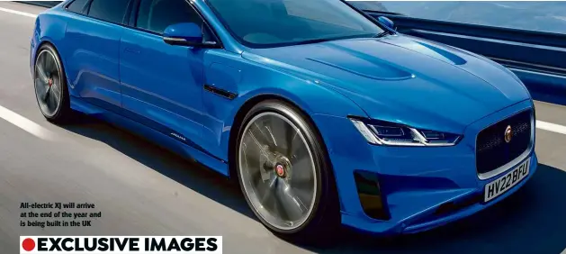  ??  ?? All-electric XJ will arrive at the end of the year and is being built in the UK