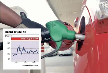  ?? | KAREN SANDISON African News Agency (ANA) ?? A FURTHER R3 a litre in fuel increases is possible in June if the relief measures are not extended or a new fuel price determinat­ion is implemente­d.