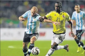  ?? FOTO: AP ?? Jackson,
en el duelo ante Argentina que supuso el adiós de Colombia a la Copa América