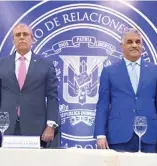  ?? F.E. ?? El embajador Carlos de la Nuez López junto al canciller Miguel Vargas.