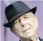  ??  ?? Leonard Cohen