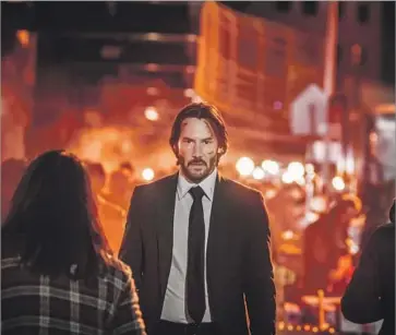  ?? Niko Tavernise Summit Entertainm­ent ?? “JOHN WICK: Chapter 2,” stylishly directed by Chad Stahelski, brings back Keanu Reeves in the title role.