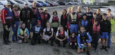  ??  ?? Instructor­s and participan­ts of the Lakers at Sea programme.