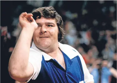  ??  ?? Two-time world darts champion Jocky Wilson was an unlikely sporting hero.