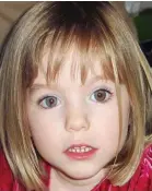  ??  ?? Missing: Madeleine McCann