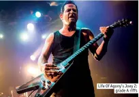  ??  ?? Life Of Agony’s Joey Z:
grade A riffs