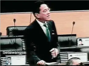  ??  ?? Setiawangs­a MP Datuk Ahmad Fauzi Zahari initiated the discussion on child sexual crimes in Parliament last Thursday.