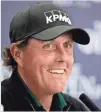  ??  ?? “That’s going to sting for a while,” said Phil Mickelson, who still set a course record. THOMAS J. RUSSO, USA TODAY SPORTS