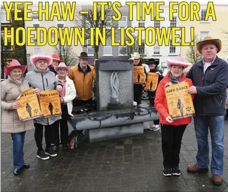  ?? Photo by Domnick Walsh ?? Launching the big knees-up barn dance in aid of the Listowel Tidy Towns were, back from left, Julie Gleeson, Imelda Murphy, Bridget Nelille , Liz Horgan, Martin McCarthy, Aidan O’Connor, Philomena Carter and, front, Mary Hanlon and Sean Costello.