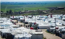  ?? Photograph: Delil Souleiman/AFP/Getty Images ?? Most of the Australian­s set to be repatriate­d live in crowded, uninsulate­d tents in Roj detention camp in north-east Syria.