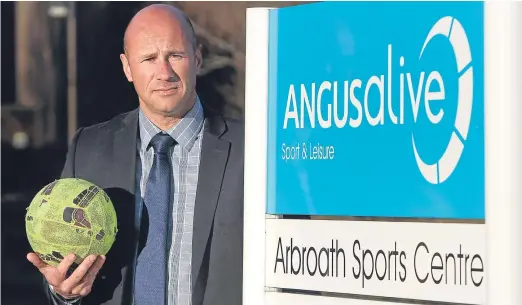  ??  ?? Councillor Derek Wann cancelled his Angus Alive membership after changes meant he had to pay extra to play football.