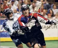  ?? Jonathan Fickies / Times Union archive ?? The Albany Attack played the Toronto Rock in the National Lacrosse League championsh­ip at the then-pepsi Arena in 2002.
