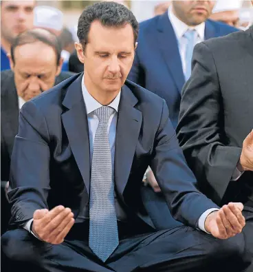  ?? /Reuters ?? Under fire: Syrian President Bashar al-Assad is accused by western countries of using chemical weapons to fend off continued opposition to his rule by rebels in his country.