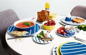  ??  ?? The Thomas crockery brand goes against trend with a new collection in primary colours.