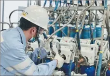  ?? PROVIDED TO CHINA DAILY ?? Air Liquide increases its medical oxygen supply to the Shanghai Public Health Clinical Center at the beginning of the outbreak of COVID-19.