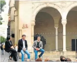  ?? EUROPA PRESS ?? Juan Marín –en el centro–, durante el acto de ayer en Jerez.