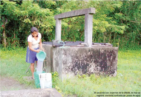  ?? FOTOS: ESPECIAL ?? De acuerdo con expertos de la UNAM, no hay un registro nacional confiable de pozos de agua