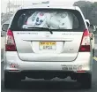  ??  ?? Drivers who overload their cars and block their rear view can be fined.