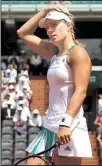  ?? AP/PETR DAVID JOSEK ?? Top-ranked Angelique Kerber had another quick first-round exit from the French Open after losing to 40th-ranked Ekaterina Makarova 6-2, 6-2 on Sunday. Kerber also lost in the opening round last year.