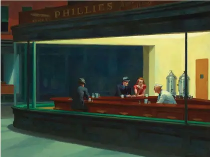  ?? Otherworld­ly … Nighthawks in Hopper: An American Love Story. Photograph: Exhibition on Screen ??