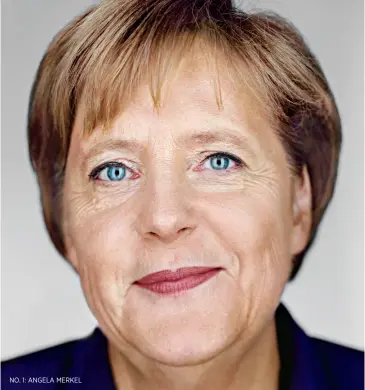  ??  ?? no. 1: angela merkel