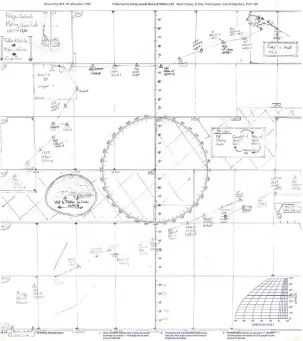  ??  ?? A plotting sheet was used to track their progress in detail, from which positions could be transfered to the small-scale chart of the South Atlantic