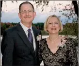  ??  ?? Parents of the groom, Pete and Karen Parker of North Little Rock