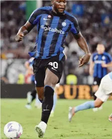  ?? LAPRESSE ?? Romelu Lukaku, 29 anni: un gol in questa stagione