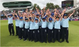  ??  ?? Children from Highgate cricket club at Lords, London on 14 July. Photograph: Roddy