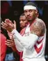  ?? Associated Press ?? Carmelo Anthony will miss another Rockets game.