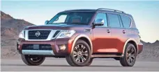  ??  ?? Nissan’s redesigned Armada SUV goes on sale this summer.
