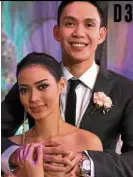  ??  ?? PJ Simon (right) with fiancée Jehza Huelar, Bb Pilipinas Supranatio­nal 2018