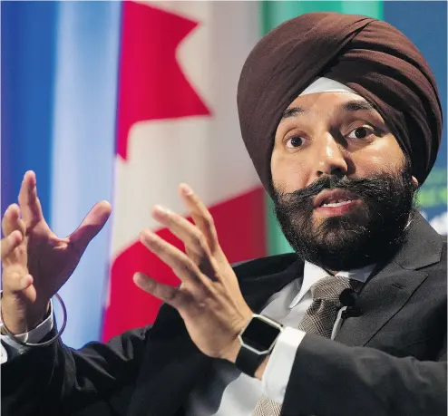  ?? ADRIAN WYLD / THE CANADIAN PRESS FILES ?? The Liberal “government has long been a champion of inclusion and diversity. We’re proud of it,” writes Innovation, Science and Economic Developmen­t Minister Navdeep Bains.