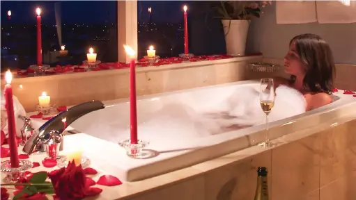  ?? PICTURE: PR NEWSWIRE ?? SPA DAY: Create a spa bath setting at home for mom to unwind in.