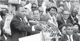  ?? FILE ?? The Rev. Dr. Martin Luther King Jr. delivers his “I Have a Dream” speech in Washington on Aug. 28, 1963.
