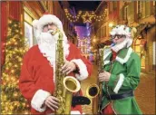  ?? Michael Farrell / Times Union archives ?? Luke Mcnamee, aka Saxoclaus, teams up to make music with Josh Greenberg.