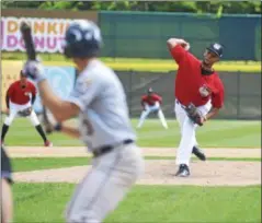  ?? SAM BLUM — SBLUM@ DIGITALFIR­ST MEDIA.COM ?? Tri-City dropped its exhibition game the Albany Dutchmen of the PGCBL at Joe Bruno Stadium in Troy on Thursday morning. The Dutchmen took down the ValleyCats, 3-2.