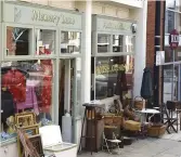  ??  ?? ABOVE Memory Lane Antiques and Vintage in Shrewsbury is a favourite haunt of Christina’s