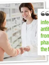  ??  ?? TREATING THE INFECTION WITH ANTIFUNGAL CREAM FROM YOUR PHARMACIST IS
STEP’’ THE FIRST