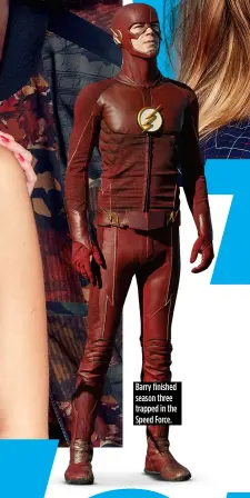  ??  ?? Barry finished season three trapped in the Speed Force.