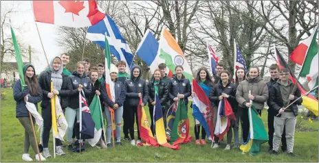  ?? (Photo: Ita West) ?? Members of the Scoil Pól, Kilfinane and John Paul 11 Award applicants who participat­ed in the local St Patrick’s Day parade.