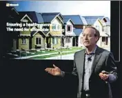  ?? Ted S. Warren Associated Press ?? MICROSOFT will spend $750 million on Seattle-area affordable housing. Above, President Brad Smith.