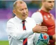  ?? Foto: dpa ?? Englands Trainer Eddie Jones lässt sich nicht verunsiche­rn.