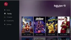  ??  ?? Auch die inzwischen recht beliebte Streaming-Plattform „Rakuten TV“ist mit dem smarten System von JBL als App nutzbar