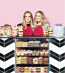  ??  ?? Double trouble: Lauren and Rachel Finch are famous for their bakes