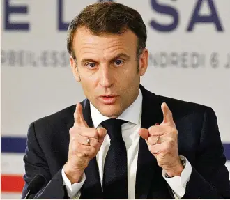  ?? ?? El presidente francés, Emmanuel Macron.