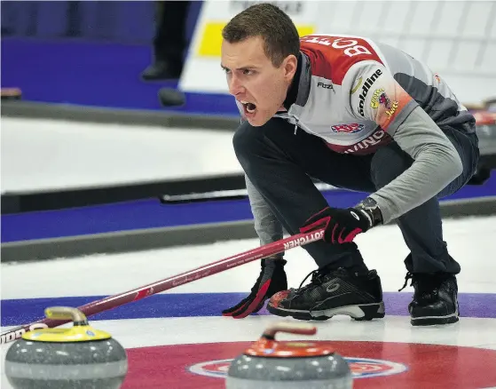  ?? ED KAISER / POSTMEDIA NEWS FILES ?? Skip Brendan Bottcher was 4-4 in the Roar of the Rings Olympic trials and went 5- 0 to win the Alberta title in Spruce Grove.