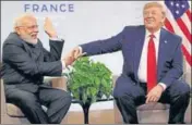  ?? REUTERS FILE ?? US President Donald Trump with Prime Minister Narendra Modi during the G7 summit in Biarritz, France in August.